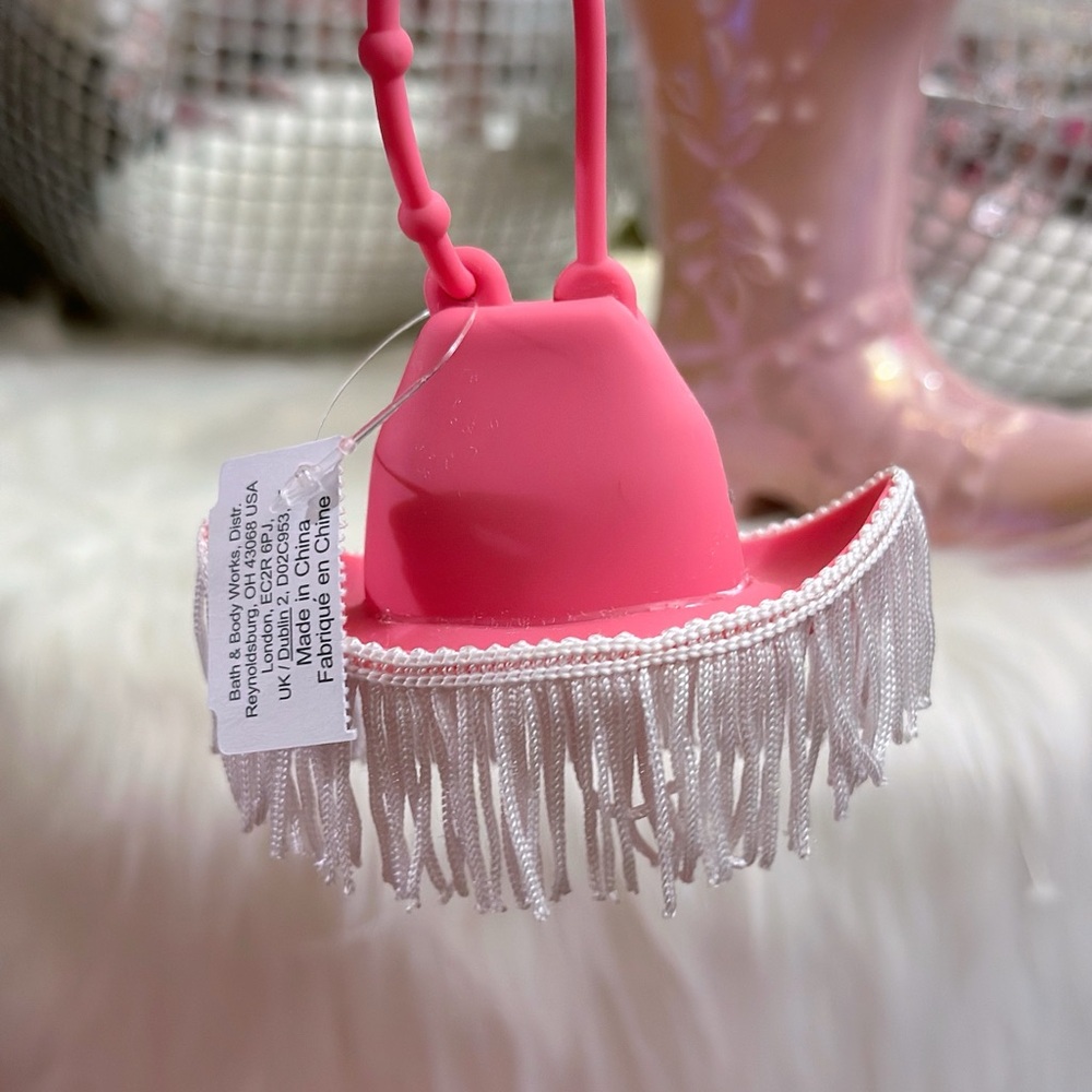 Bath and Body Work Pink Cowgirl Hat Pocketbac - Picture 3 of 4